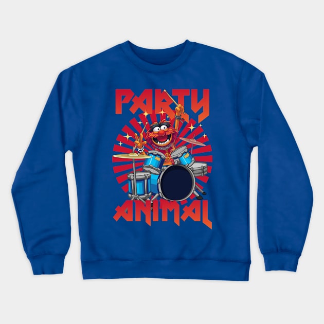 Party The Muppets Show - Drummer Crewneck Sweatshirt by Polos